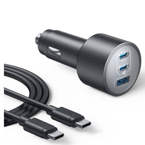 通勤にも家族とのお出かけにも役立つ3ポート搭載の車用充電器「Anker Nano Car Charger (167.5W, 3 Ports) with USB-C & USB-C ケーブル」