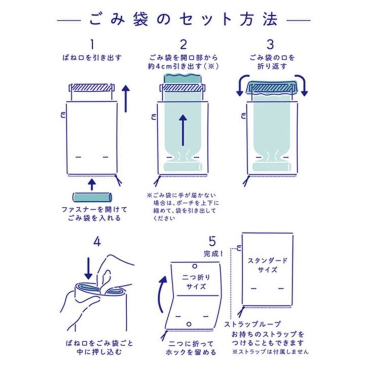 キングジム ホルポ ごみ箱ポ－チ 二つ折りサイズ