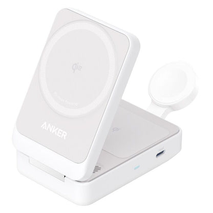 Anker MagGo Wireless Charging Station (Foldable 3-in-1) ホワイト_1