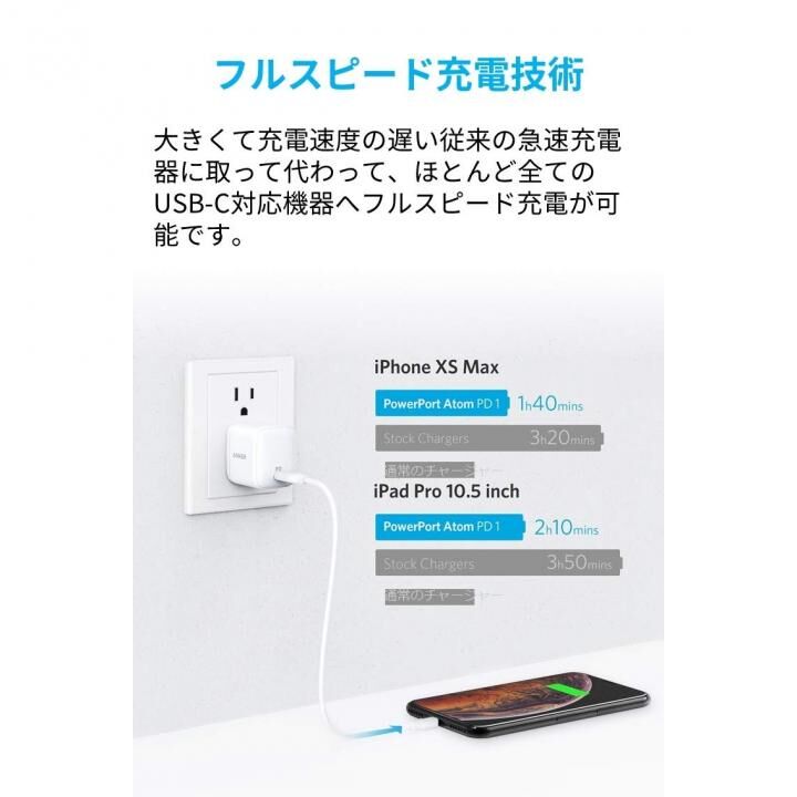 Anker PowerPort Atom PD 1 30W 1ポート USB-C 急速充電器