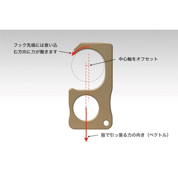 純銅削り出しアシストフック