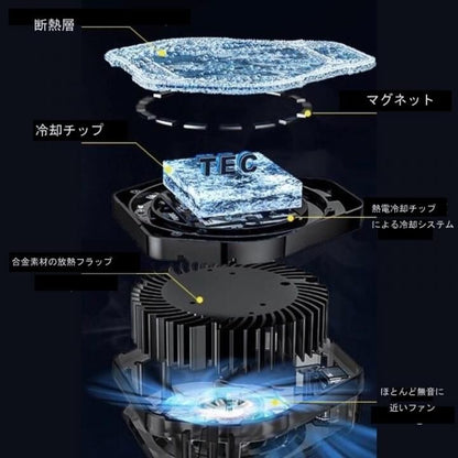 MagSafe充電対応半導体冷却式スマホクーラー