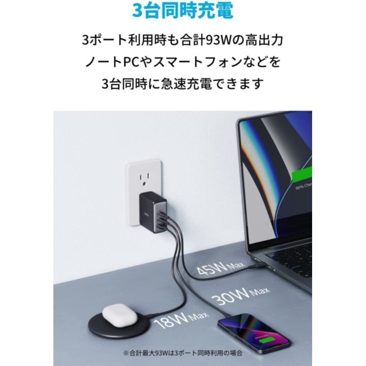 Anker 736 Charger (Nano ll 100W) 急速充電器