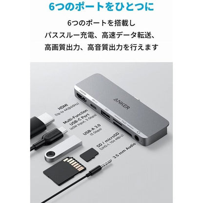 Anker 541 USB-C ハブ (6-in-1, for iPad)