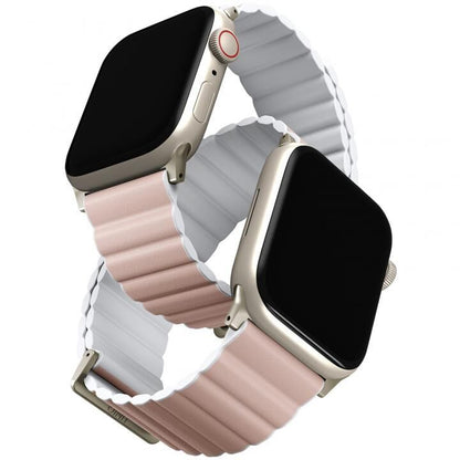 UNIQ REVIX リバーシブル マグネット Apple Watch バンド 41/40/38mm BLUSH PINK/WHITE_1