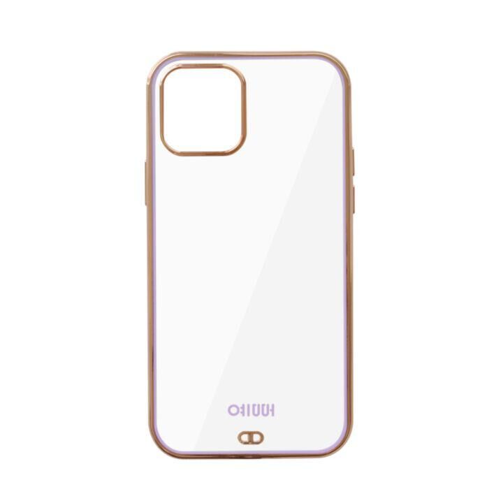 LUXURY CLEAR CASE Lavender Gold iPhone 14_1