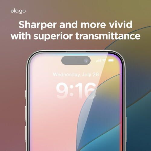 elago TEMPERED GLASS PROTECTOR iPhone16 Clear