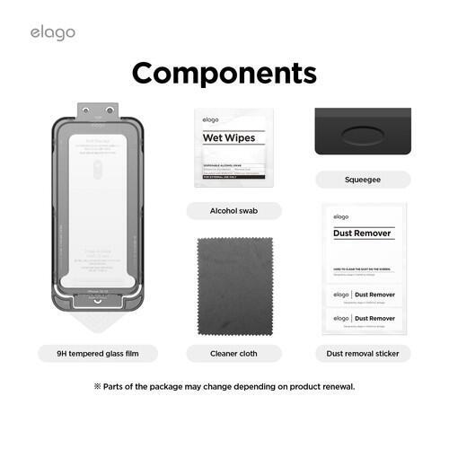 elago TEMPERED GLASS PROTECTOR iPhone16 Clear