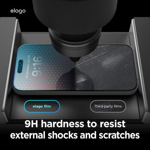 elago TEMPERED GLASS PROTECTOR iPhone16 Clear