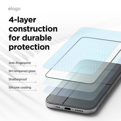 elago TEMPERED GLASS PROTECTOR iPhone16 Clear