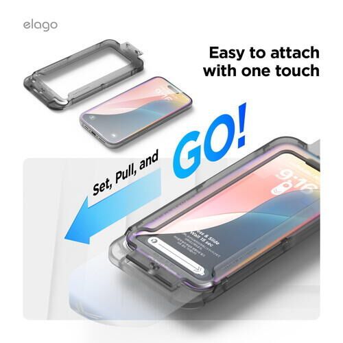 elago TEMPERED GLASS PROTECTOR iPhone16 Clear