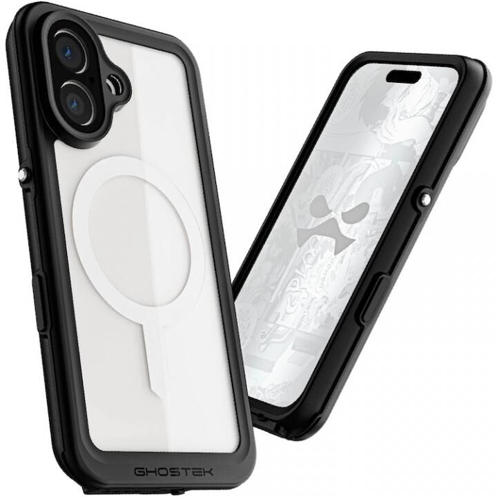 Ghostek (ゴーステック) ノーティカルスリム iPhone 16 Plus クリア 360度保護 防水防塵 IP68 耐衝撃