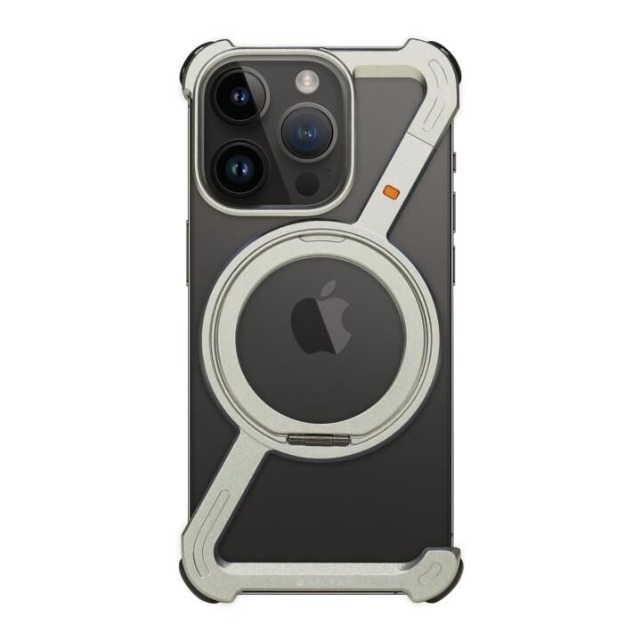 HACRAY (ハクライ) 360 RingStandバンパー iPhone 16 Pro アルミ・シルバー 落下防止 リングスタンド 衝撃吸収 MagSafe対応 【10月中旬】_1