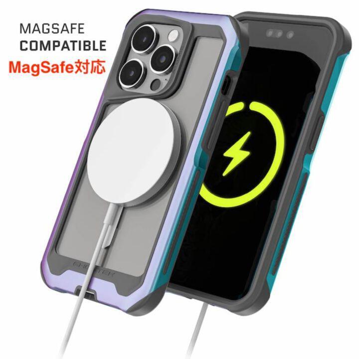 ゴーステック MagSafe対応 耐衝撃アルミケース アトミックスリム プリズム iPhone 15 Pro