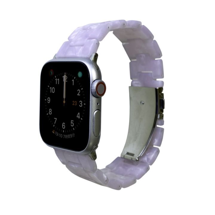 マーブル３連バンド スウィーティ Apple Watch 42/44mm ホワイト_1