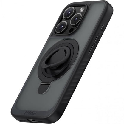 Anker MagGo Magnetic Case (2-in-1, 360度シリコンリング, iPhone 16 Pro用) ブラック_1