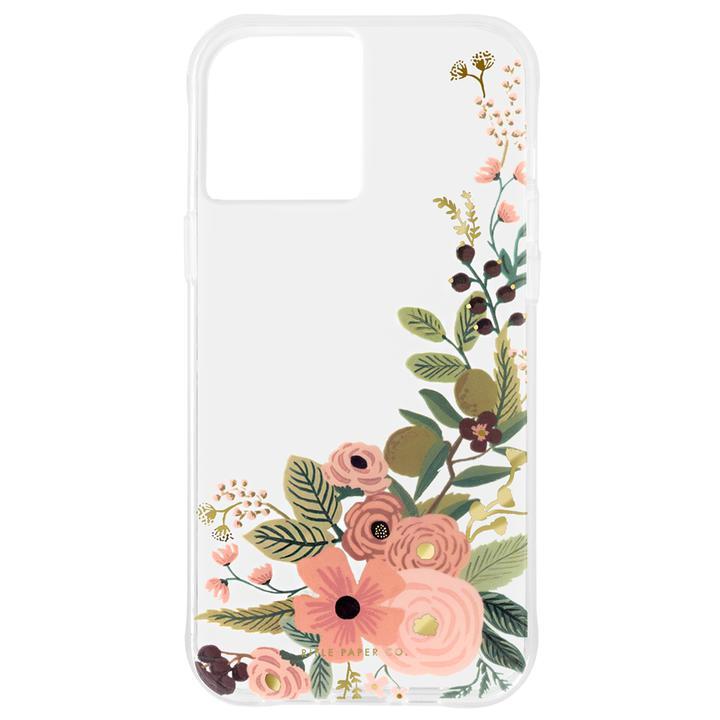 Rifle Paper Co. 抗菌・3.0m落下耐衝撃ケース Clear Garden Party Rose iPhone 12 Pro Max_1