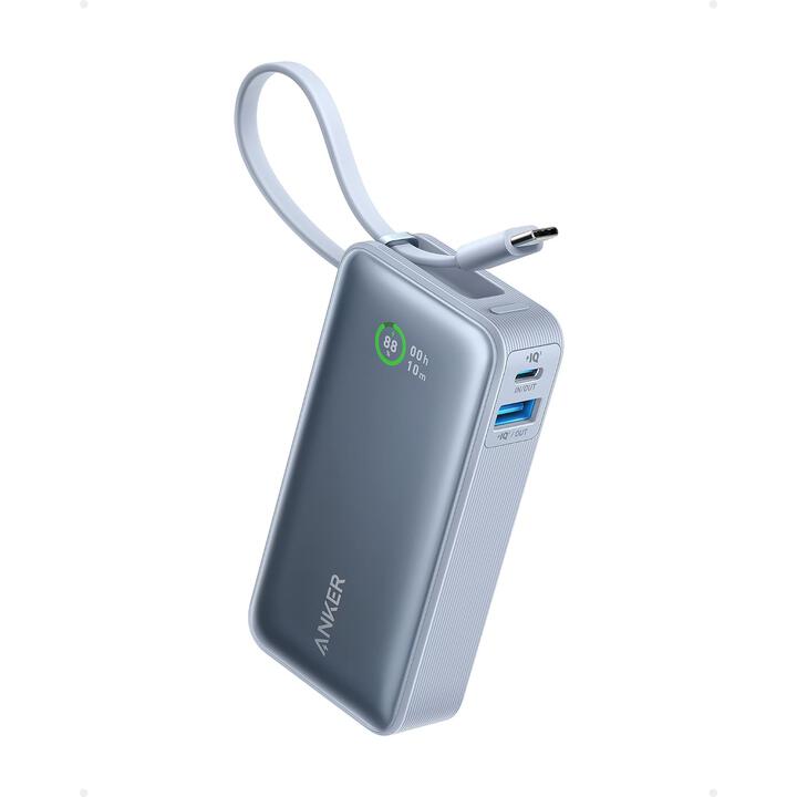 Anker Nano Power Bank (30W、 Built-In USB-C Cable) グレイッシュブルー_1