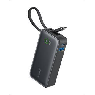 Anker Nano Power Bank (30W、 Built-In USB-C Cable)