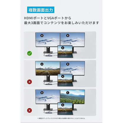 Anker USB-C ハブ (10-in-1, Dual display)