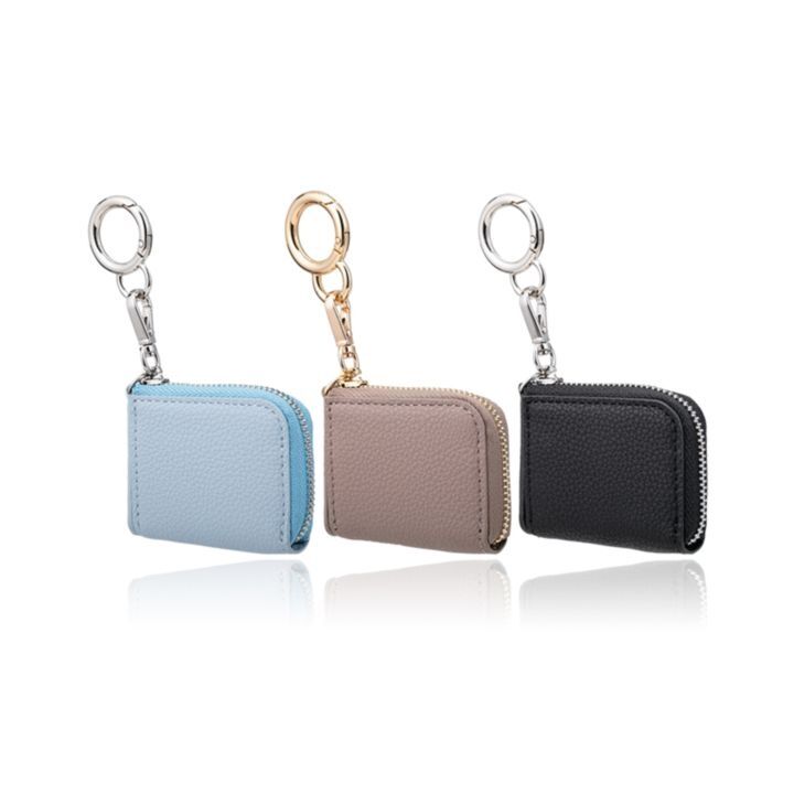 GRAMAS COLORS Me-po Lite Shrink PU Leather Minimal Coin Case Greige